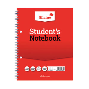 Silvine Ruled Student Notebook 229x178mm 120 Pages (Pack of 12) 139