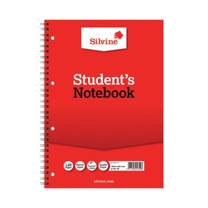 Silvine Feint Ruled Student Notebook A4 120 Pages (Pack of 12) 141