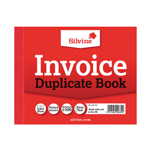 Silvine Duplicate Invoice Book 102x127mm (Pack of 12) 616