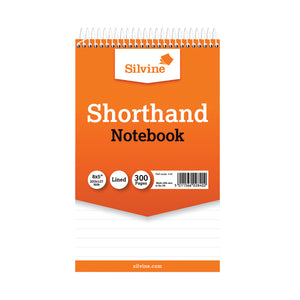 Silvine Ruled Spiral Bound Shorthand Notepad 127x203mm (Pack of 6) 449