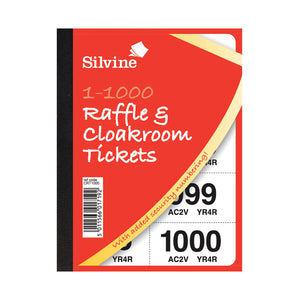 Cloakroom and Raffle Tickets 1-1000 (Pack of 6) CRT1000