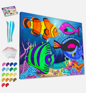 Splat Planet Clay Painting Kit 40x30cm - Sea Life