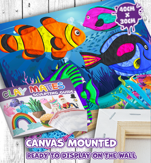 Splat Planet Clay Painting Kit 40x30cm - Sea Life