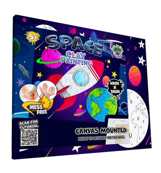 Splat Planet Clay Painting Kit 40x30cm - Space 