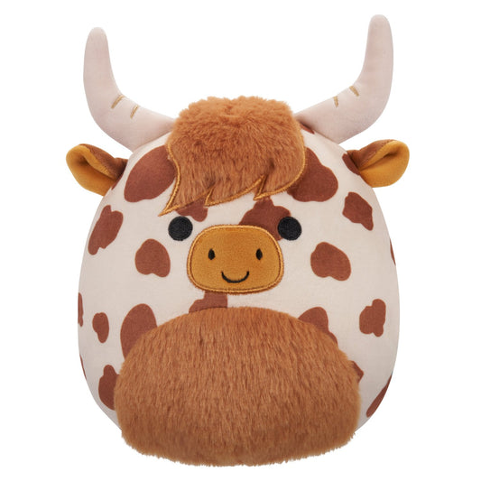 Squishmallows 7.5 Inch - Alonzo Brown and White Highland Cow