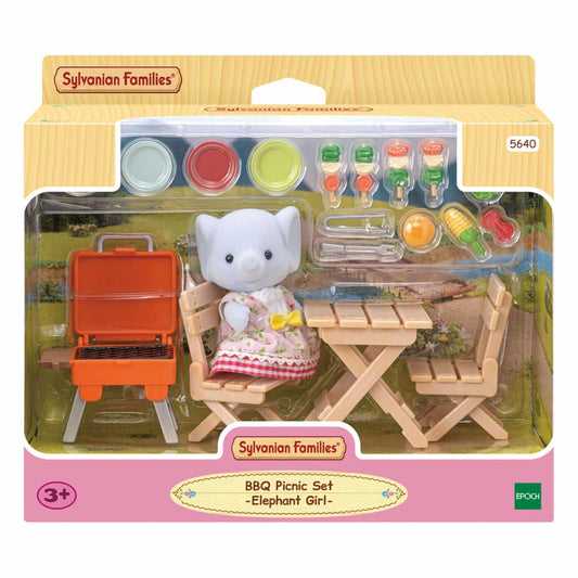 Sylvanian Families BBQ Picnic Set - Elephant Girl