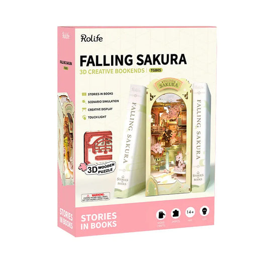 Rolife DIY Book Nook Shelf Insert - Falling Sakura