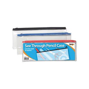 See Through Pencil Case 330 x 125mm (Pack of 12) 300795