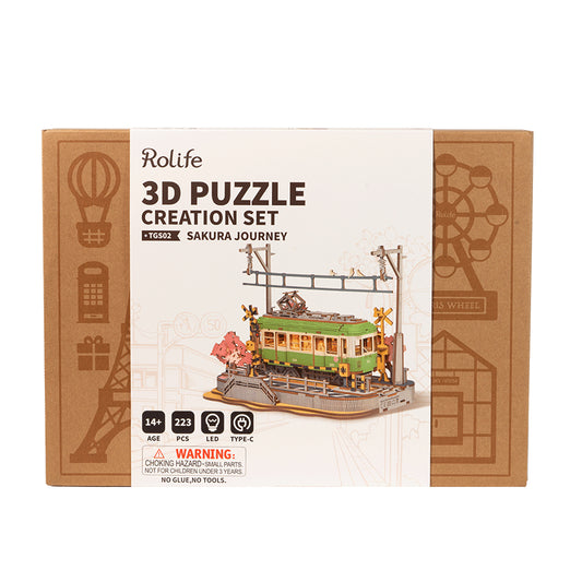 Rolife 3D Wooden Puzzle - Sakura Journey