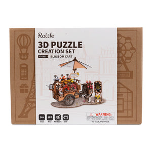 Rolife Blossom Cart 3D Wooden Puzzle