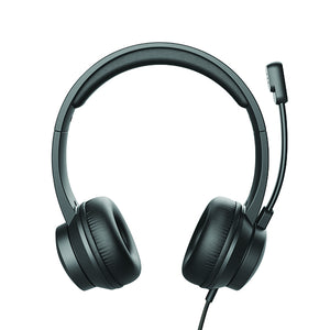 Trust HS-200 Compact On-Ear USB Wired Headset Black 24186