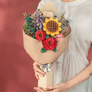 Robotime DIY Wooden Flower 3D Puzzle - Bouquet