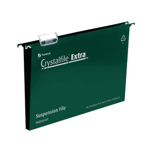 Rexel Crystalfile Extra Suspension File 50mm Green (Pack of 25) 3000112