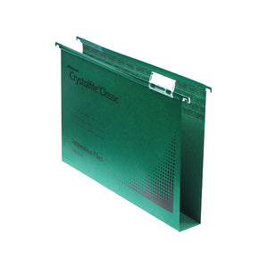 Rexel Crystalfile Extra 30mm Lateral File Green (Pack of 25) 70640