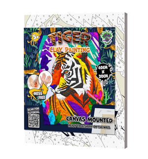 Clay Painting Kit 40x30cm - Tiger