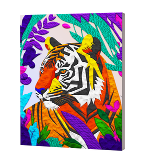 Clay Painting Kit 40x30cm - Tiger