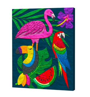 Clay Painting Kit 40x30cm - Tropical