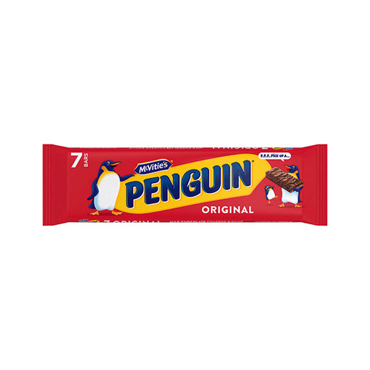 McVities Penguin Milk Chocolate Biscuit Bars (Pack of 7) 44541