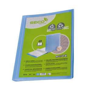 Seco Display Book 40 Pocket Blue DB40-BU