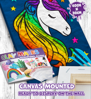 Clay Painting Kit 40x30cm - Unicorn