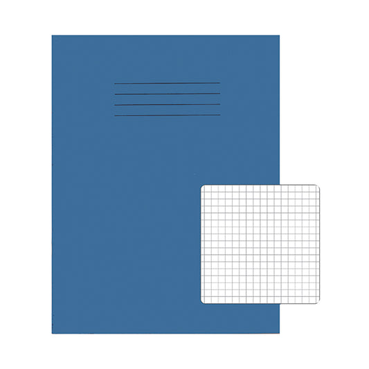 Rhino Exercise Book 5mm Square 9x7 Light Blue (Pack of 100) VC47289