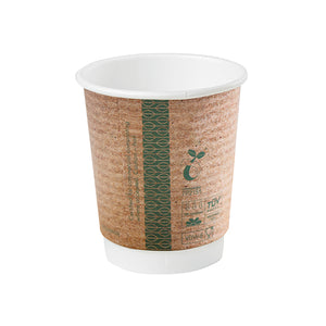 Vegware Cup 8oz Double Wall Kraft Brown (Pack of 500) VDW-8