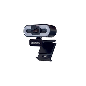 Verbatim AWC-02 Full HD 1080P Autofocus Webcam Microphone/Light 49579