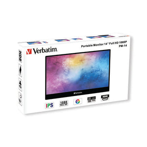 Verbatim PM-14 Portable Monitor 14 Inch Full HD 1080P 49590