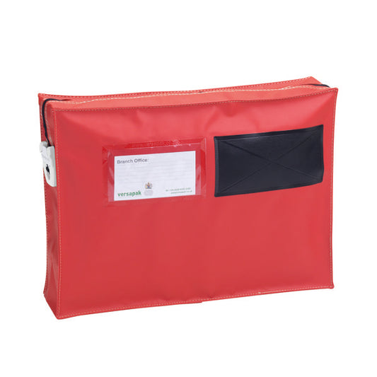 Versapak Mail Pouch with Gussett 355x250x75mm Small Red ZG1_T2SEAL