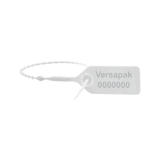 Versapak Versalite Plastic Security Seal White (Pack of 1000) PFSIG0198