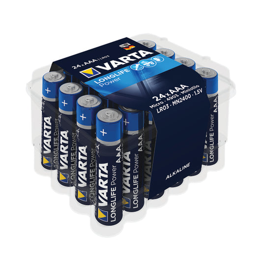 Varta Longlife Power AAA Battery (Pack of 24) 04903121124