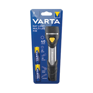 Varta Day Light Multi LED F20 Torch with 9 LEDS 62 Hours Run Time Black/Grey 16632101421