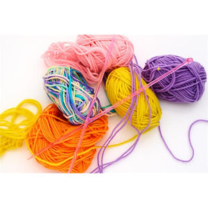 Sew & Sew 18G Wool Knitting Set of 6 - Pastel Colours