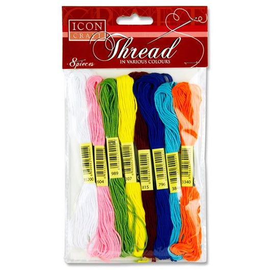 Icon Craft Embroidery Threads (8 Pack)