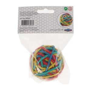 Rubber Ball Of Elastic Bands 100G