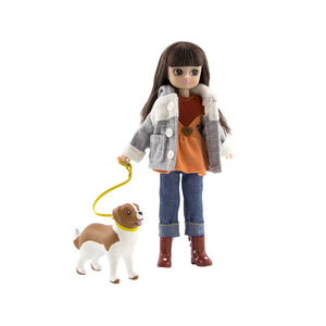 Lottie Doll - Walk in the Park Dog & Doll Set