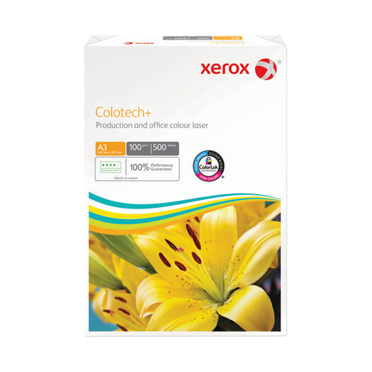 Xerox Colotech+ A3 Paper 100gsm Ream White (Pack of 500) 003R99006