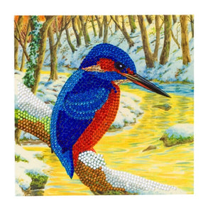 Crystal Art Card Kit - Kingfisher