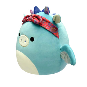 Squishmallow 7.5 Inch Tatiana Dark Teal Dragon