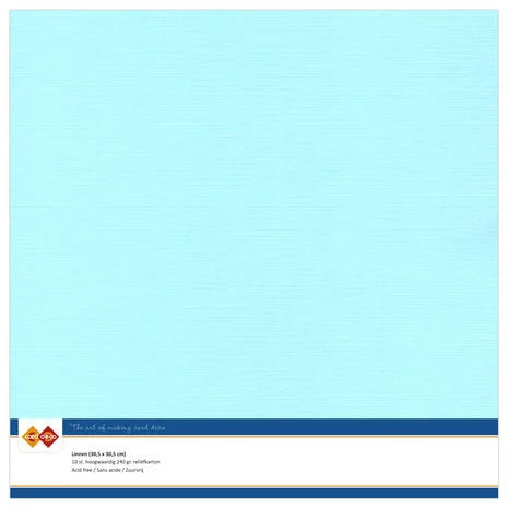 Linnenkarton - 30.5 x 30.5 -Light Blue