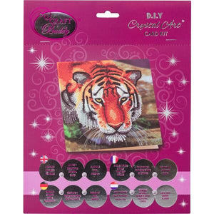 Crystal Art Card Kit - Tiger