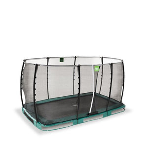 Exit Classic Ground Trampoline 214X366Cm Green