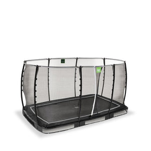 Exit Classic Ground Trampoline 214X366Cm Black