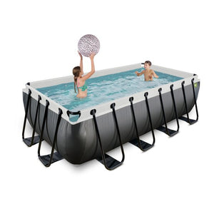 Exit Leather Pool 400X200X100Cm With Sand Filter Pump