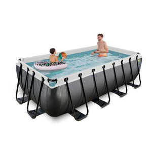 Exit Leather Pool 400X200X100Cm With Sand Filter Pump