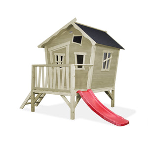 EXIT Crooky 300 Wooden Playhouse - Grey Beige