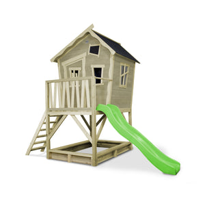 EXIT Crooky 500 Wooden Playhouse - Grey Beige