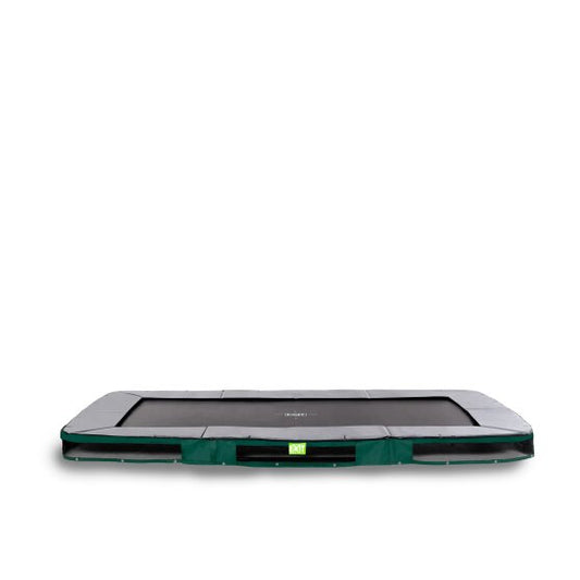 Exit Elegant Ground Sports Trampoline 214X366Cm Green