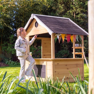 EXIT Hika Wooden Playhouse with Roleplay Wheel