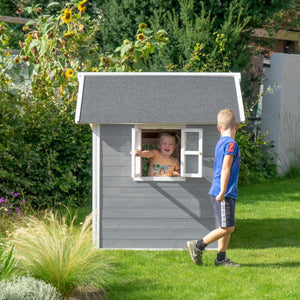 EXIT Loft 150 Wooden Playhouse - Grey